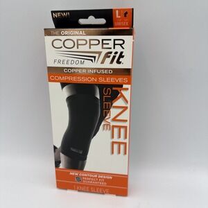 Copper Fit COMPRESSION KNEE SLEEVE • FREEDOM  UNISEX •  Size : L ( 14"-16")